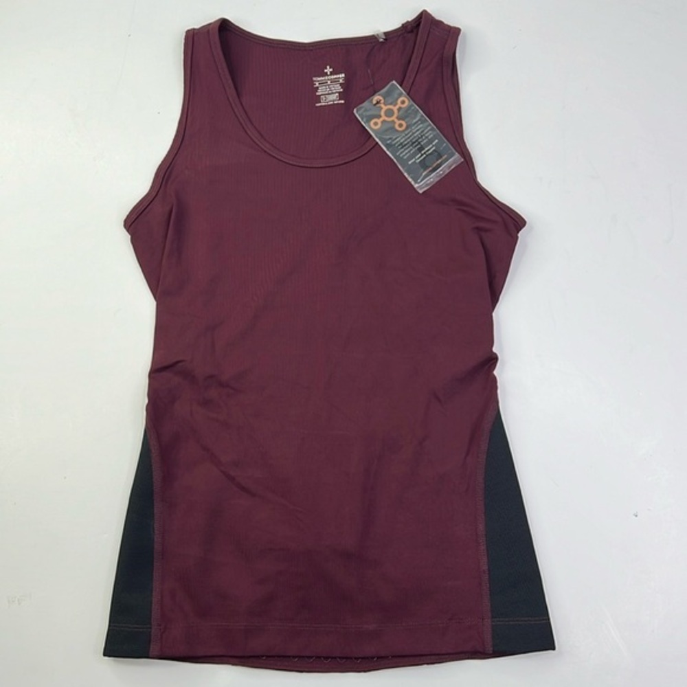 TOMMIE COPPER WOMEN’S LOW BACK SUPPORT BURGUNDY TANK TOP NWT SZ M